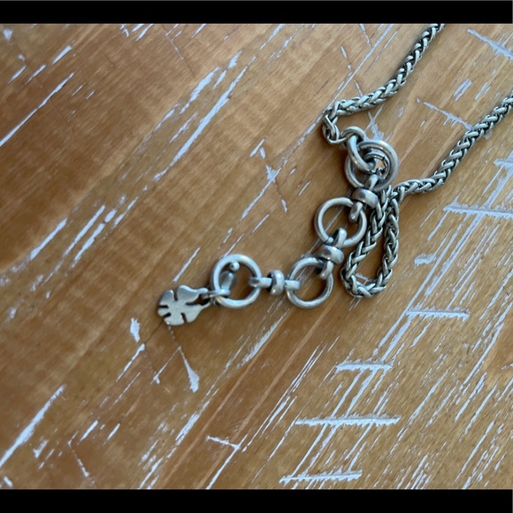 Lucky Brand Silver Necklace with Blue Gems - Picture 4 of 4